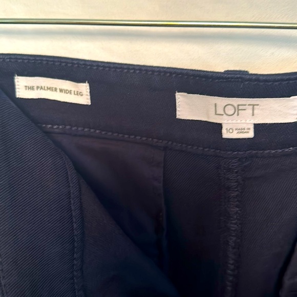 LOFT PALMER WIDE LEG PANT IN TWILL - Picture 3 of 6